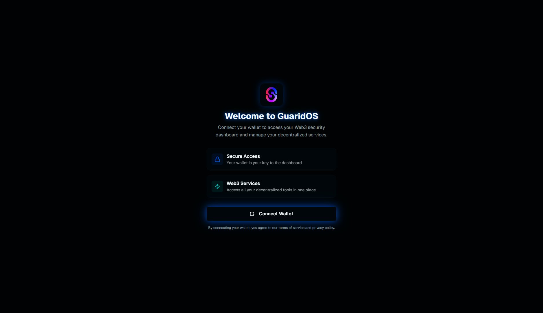 GuaridOS Dashboard GuaridOS Dashboard Interface & Screenshots