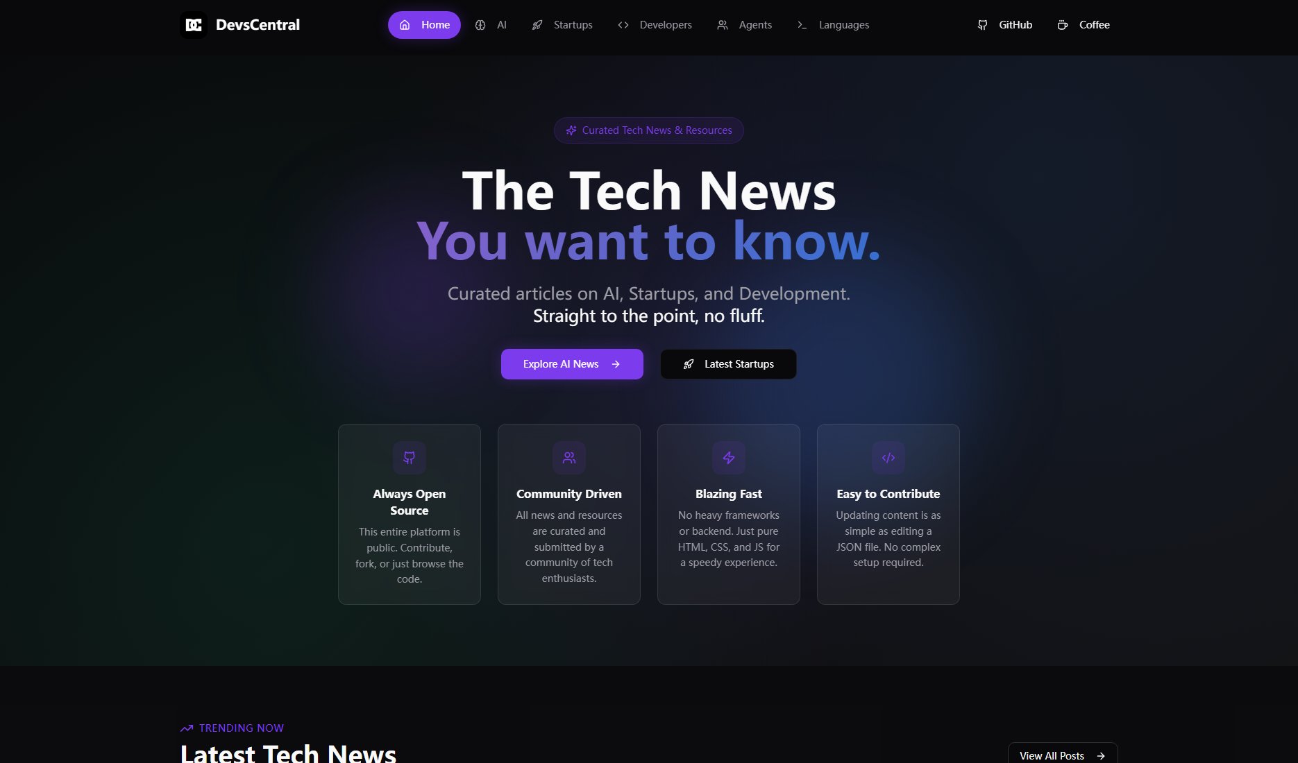 DevsCentral DevsCentral Interface & Screenshots