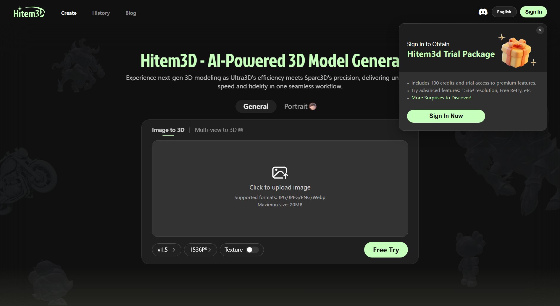 Hitem3D Screenshot