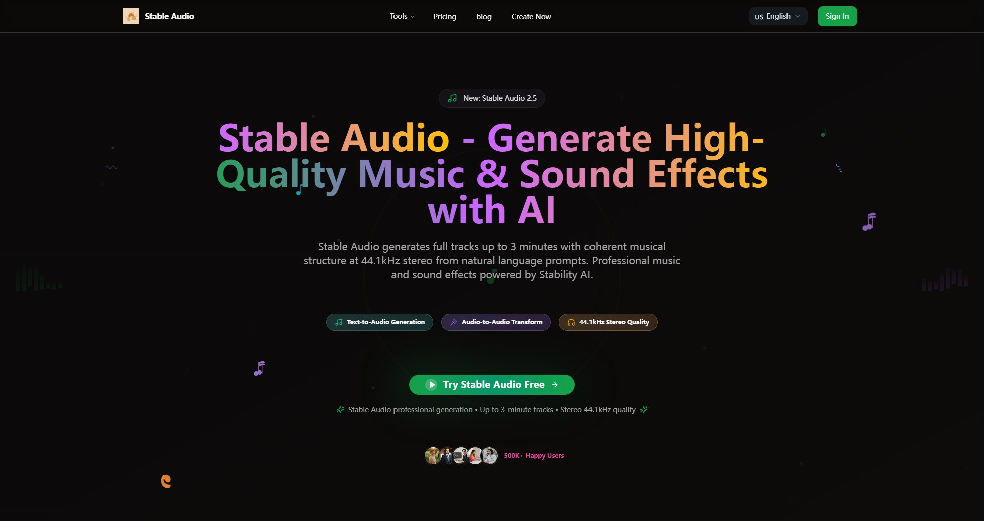 Stable Audio Stable Audio Interface & Screenshots