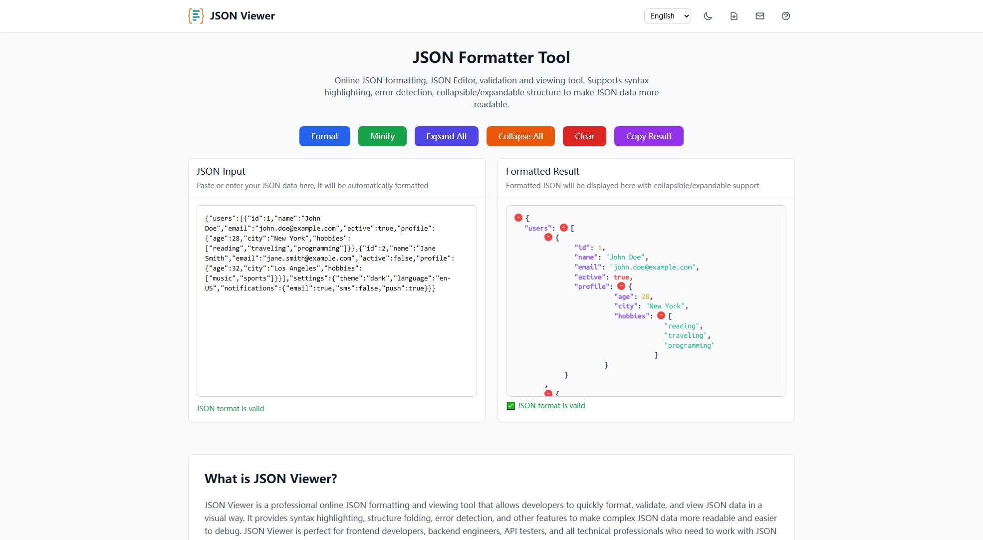 JSON Editor 2025 JSON Editor 2025 Interface & Screenshots JSON Editor 2025 JSON Editor 2025 Interface & Screenshots