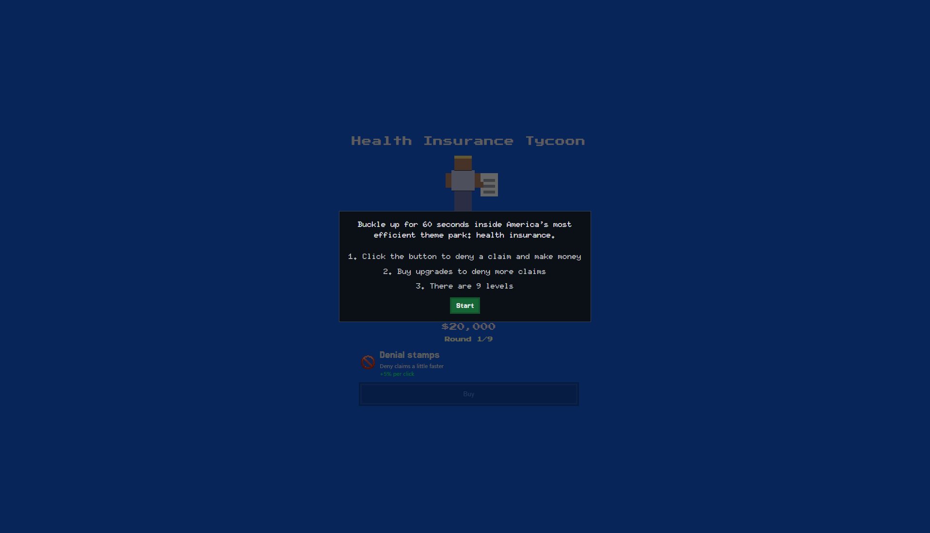 Health Insurance Tycoon Health Insurance Tycoon Interface & Screenshots