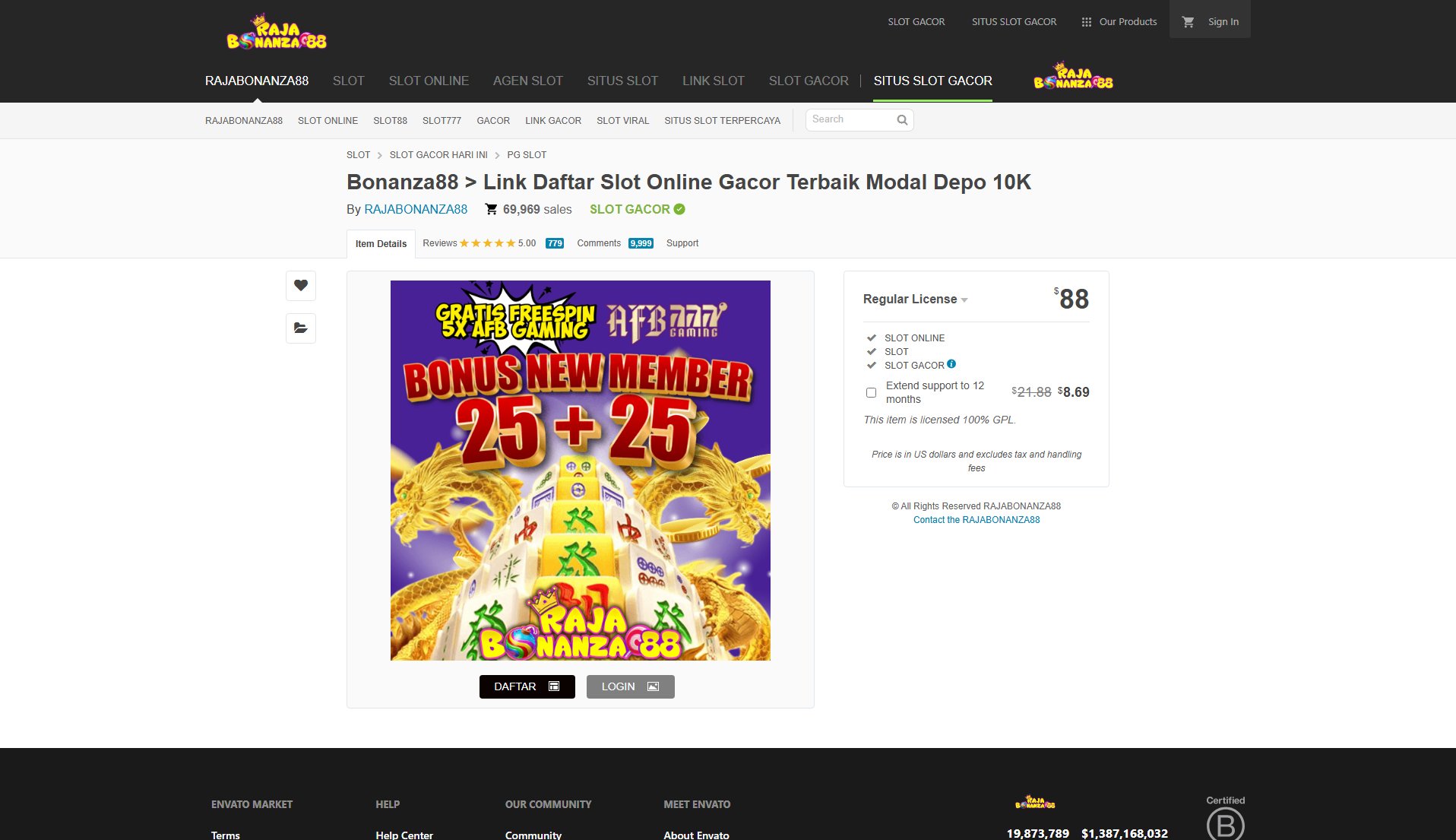 Bonanza88 Bonanza88 Interface & Screenshots
