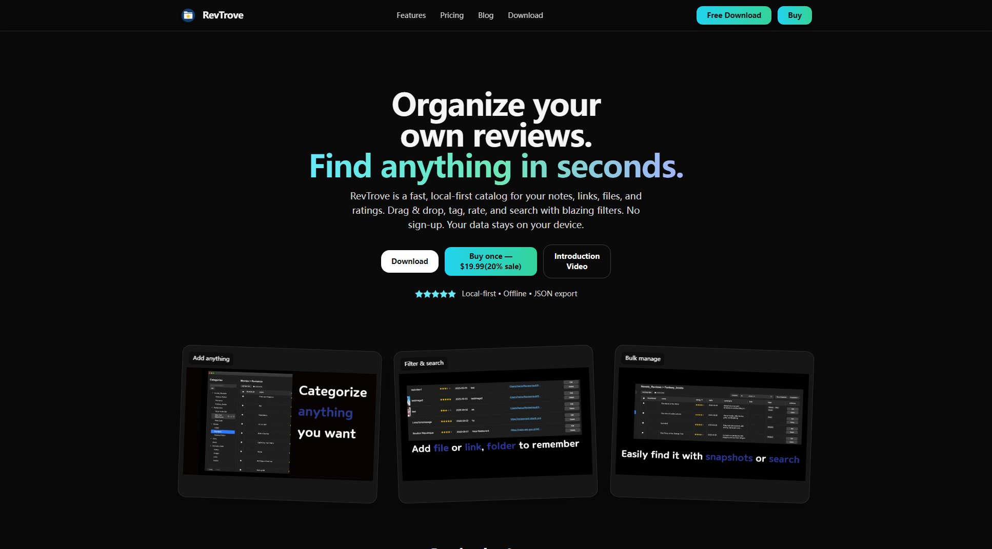 RevTrove RevTrove Interface & Screenshots RevTrove RevTrove Interface & Screenshots