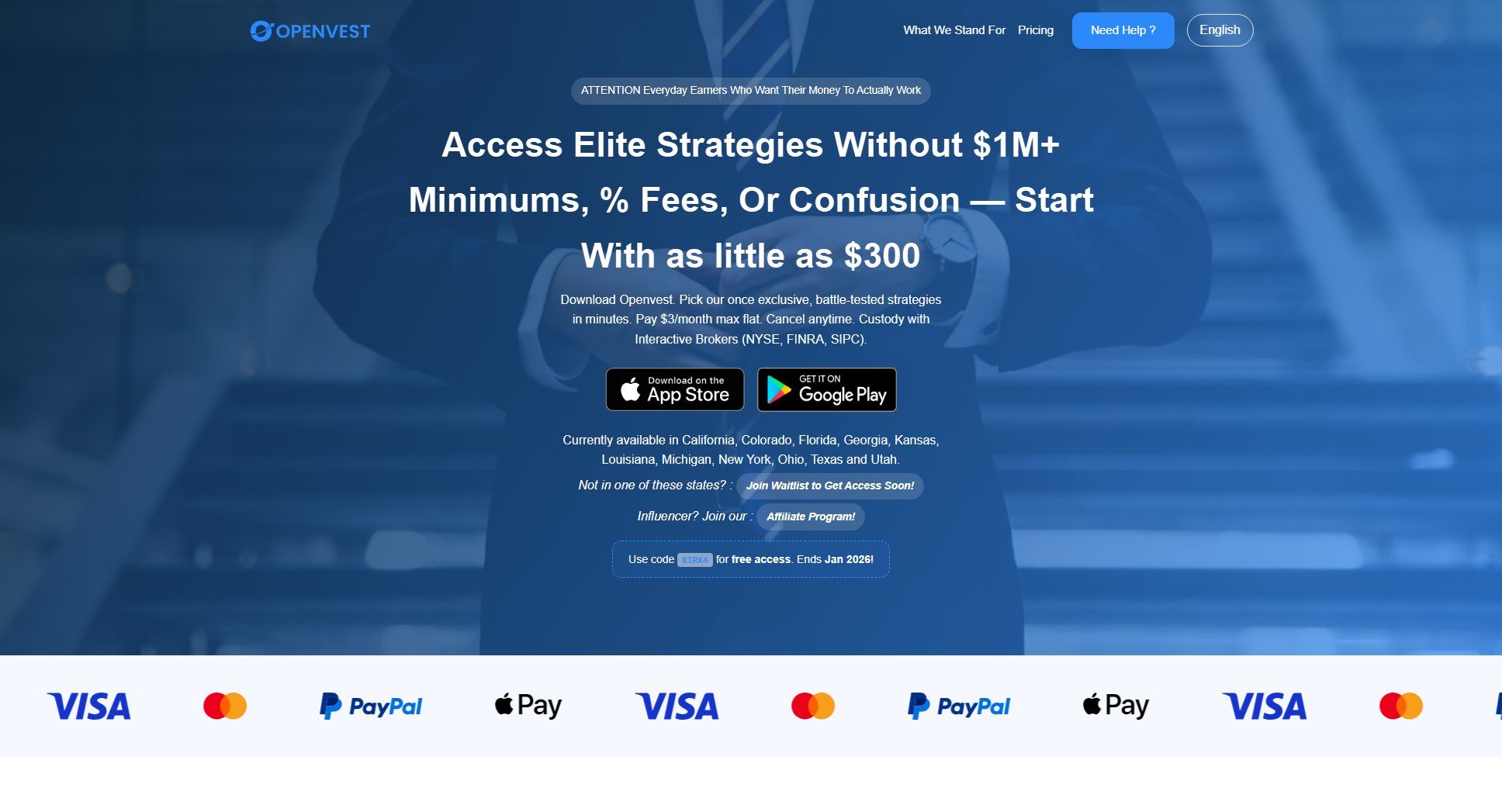 Openvest Openvest Interface & Screenshots Openvest Openvest Interface & Screenshots