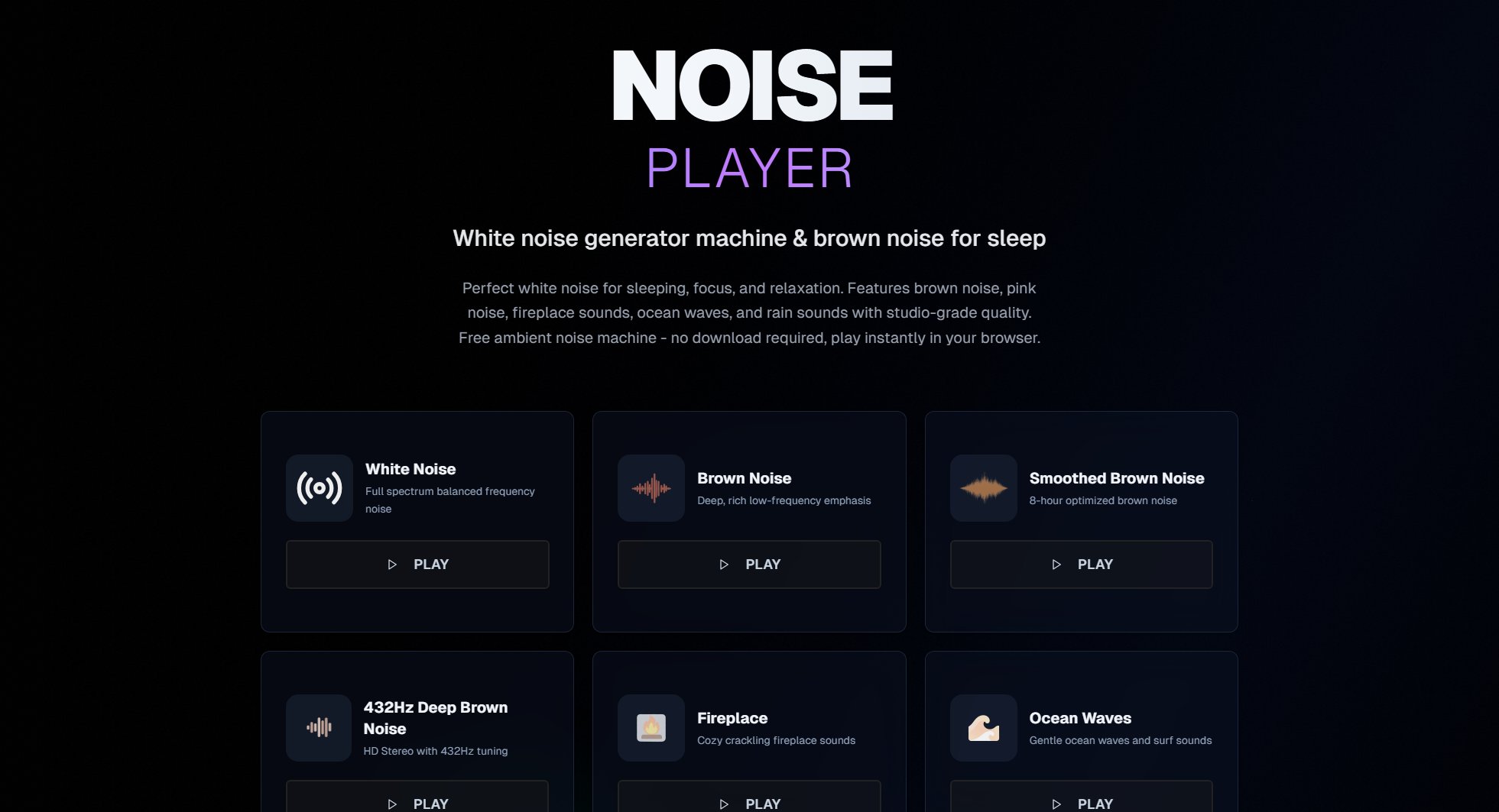 Noise Player Screenshot