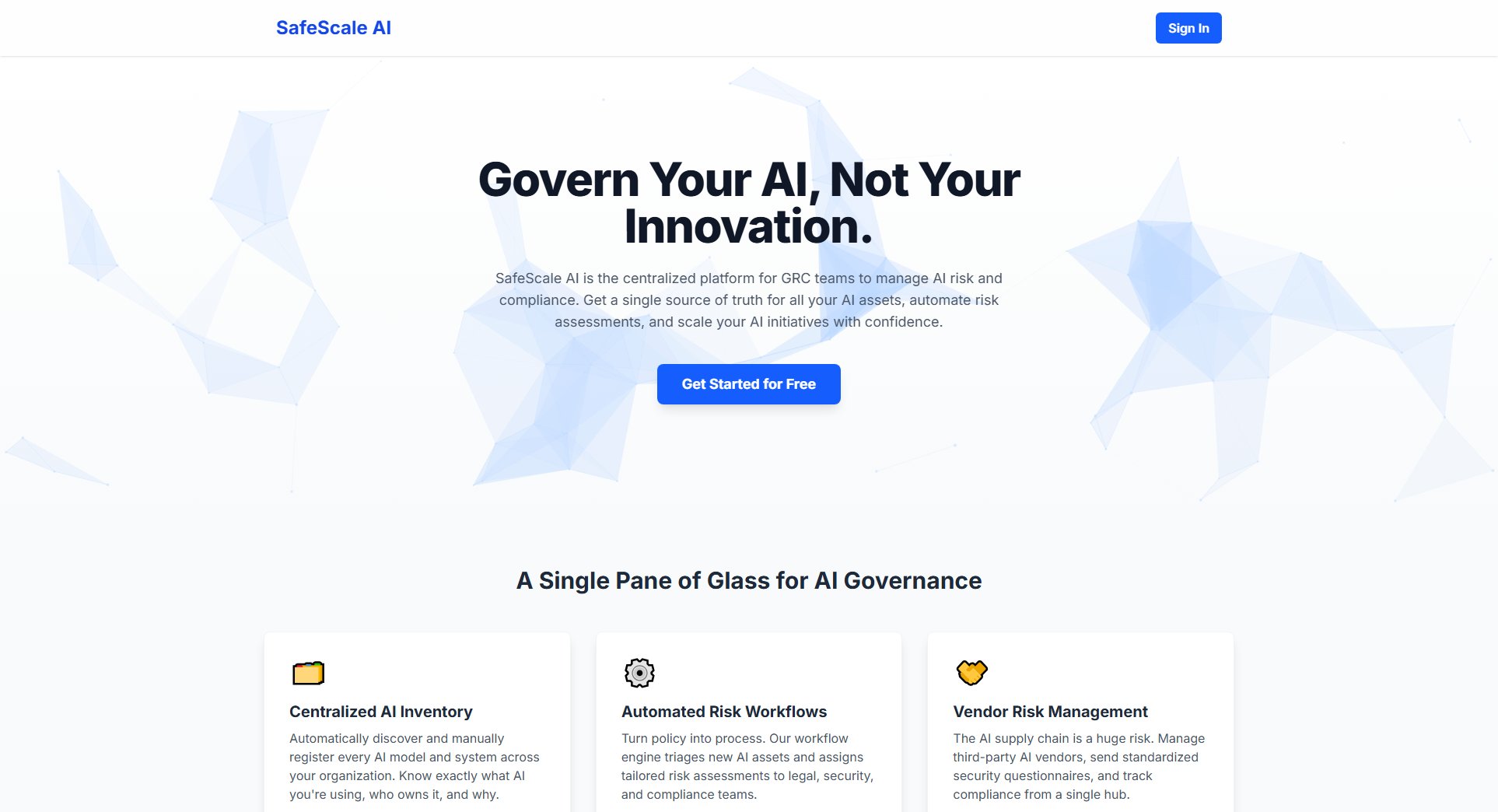 SafeScale AI SafeScale AI Interface & Screenshots