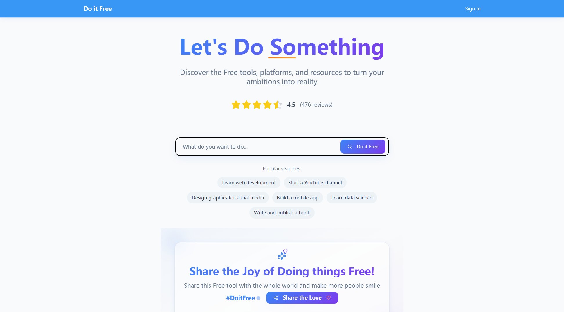 Free Resource Finder Screenshot Free Resource Finder Screenshot