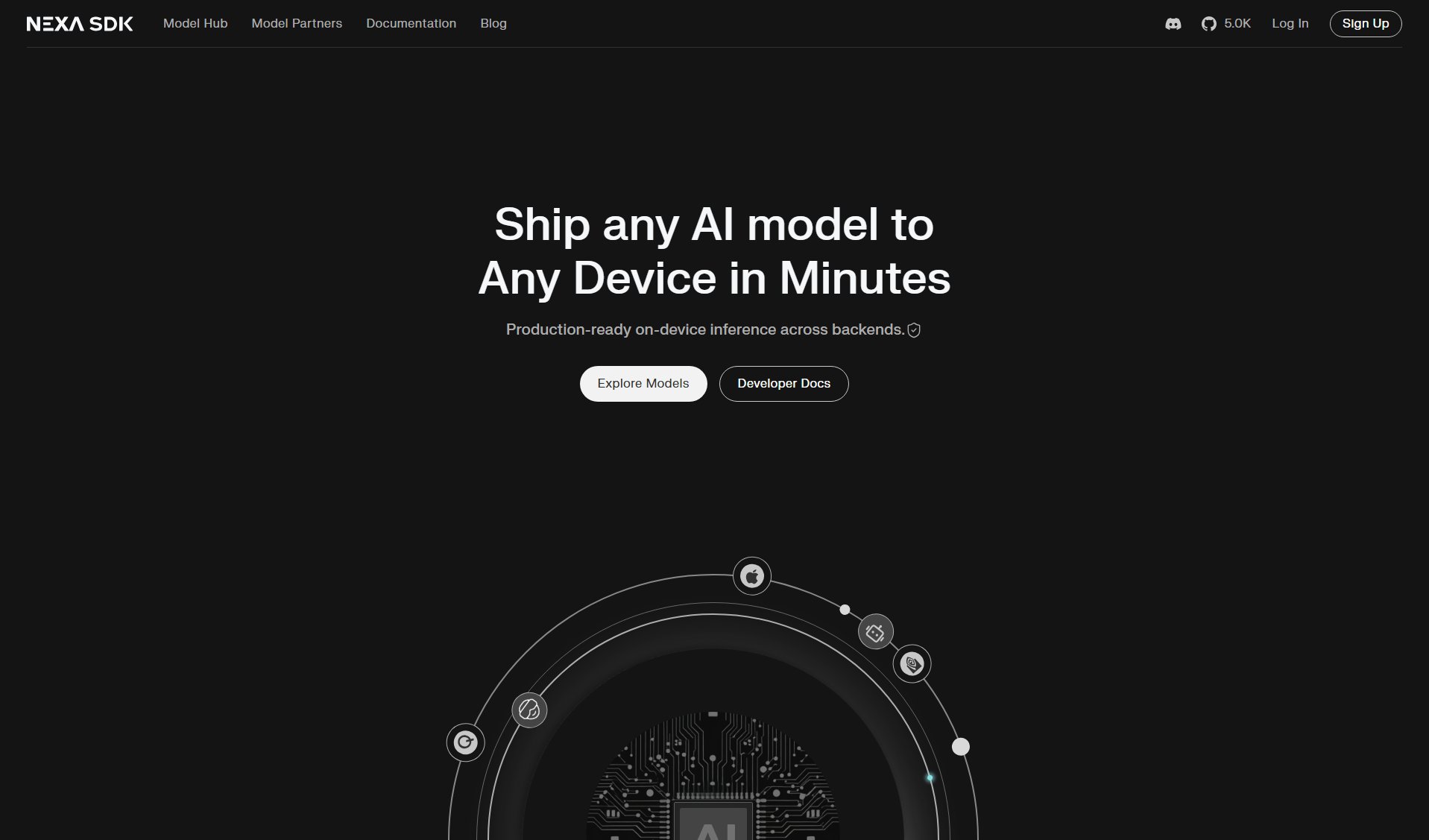 Nexa SDK Nexa SDK Interface & Screenshots
