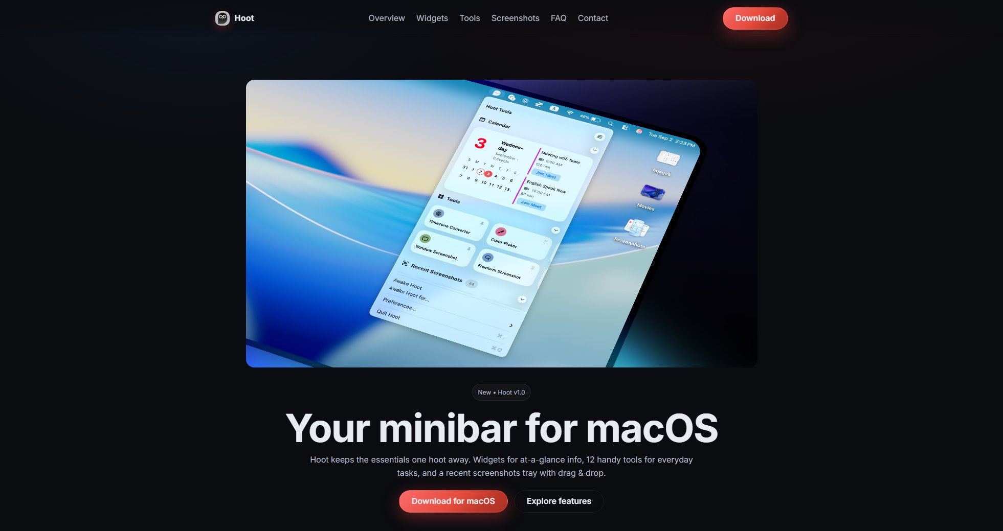 Hoot Hoot Interface & Screenshots Hoot Hoot Interface & Screenshots