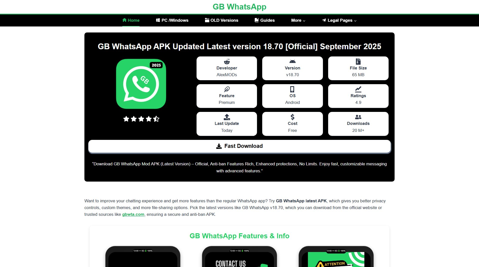 GB WhatsApp GB WhatsApp Interface & Screenshots