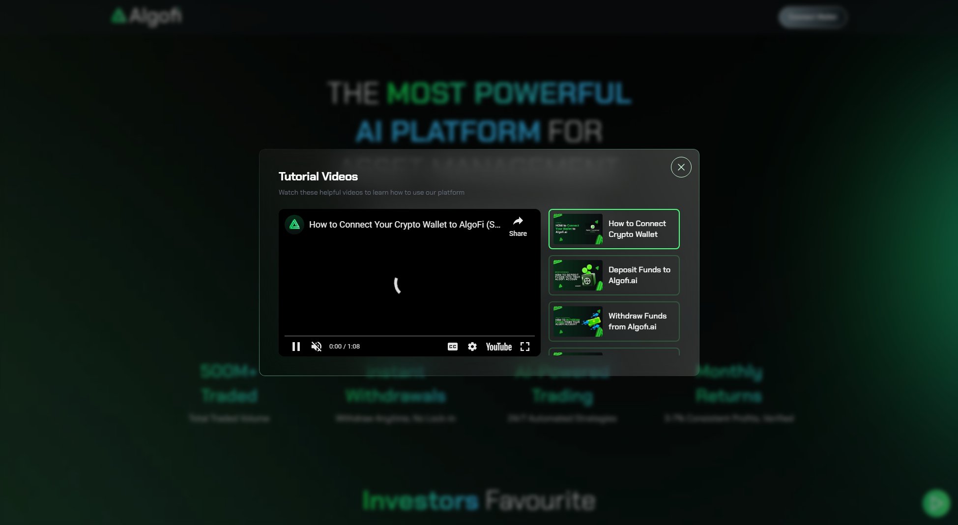 Algofi Algofi Interface & Screenshots