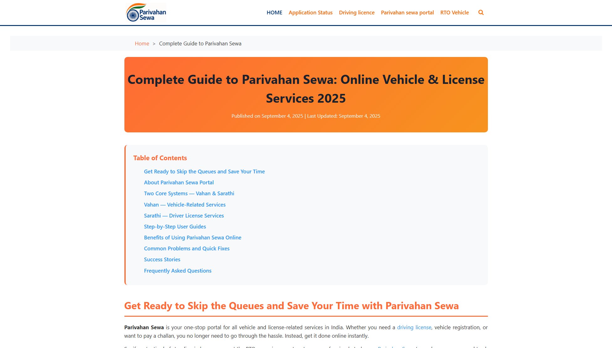 Parivahan Sewa Pro Parivahan Sewa Pro Interface & Screenshots