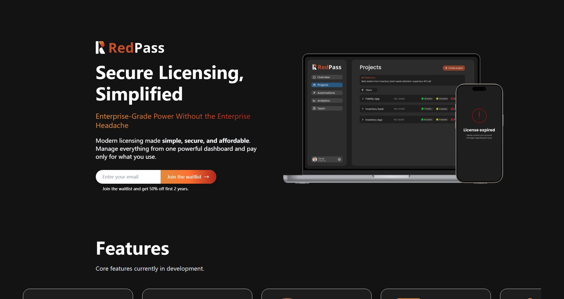 RedPass RedPass Interface & Screenshots