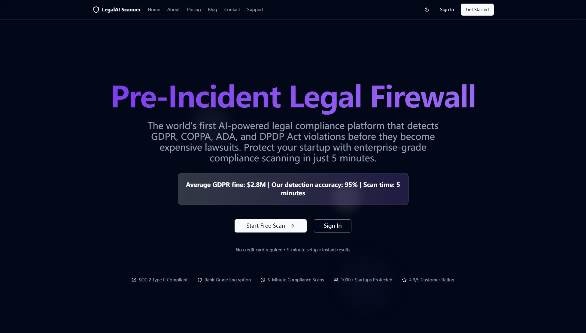 LegalGuard Screenshot