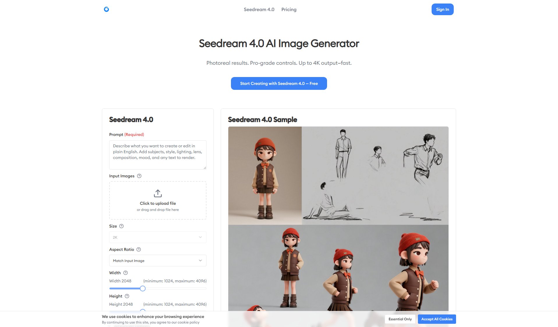 Seedream 4.0 Seedream 4.0 Interface & Screenshots