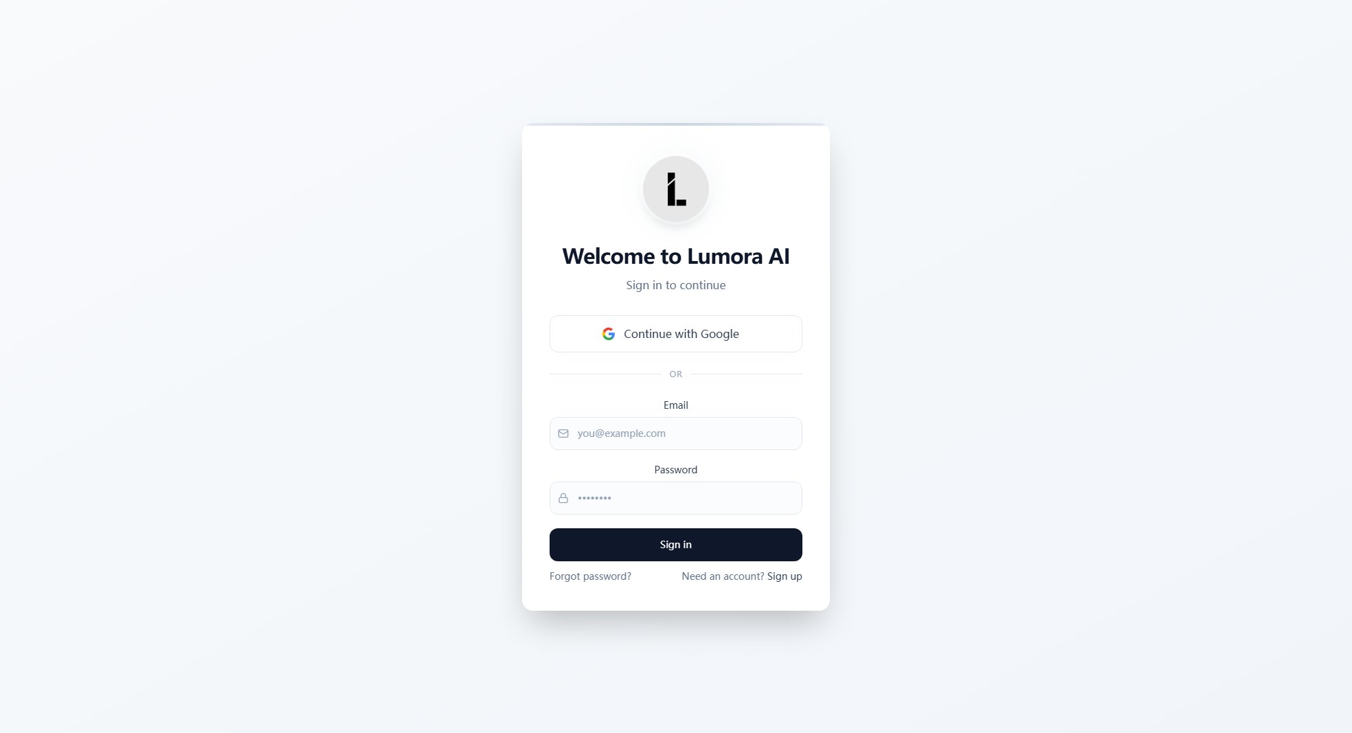 Lumora AI Lumora AI Interface & Screenshots Lumora AI Lumora AI Interface & Screenshots