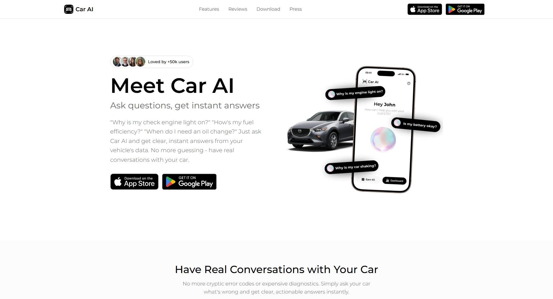 Car AI Car AI Interface & Screenshots Car AI Car AI Interface & Screenshots