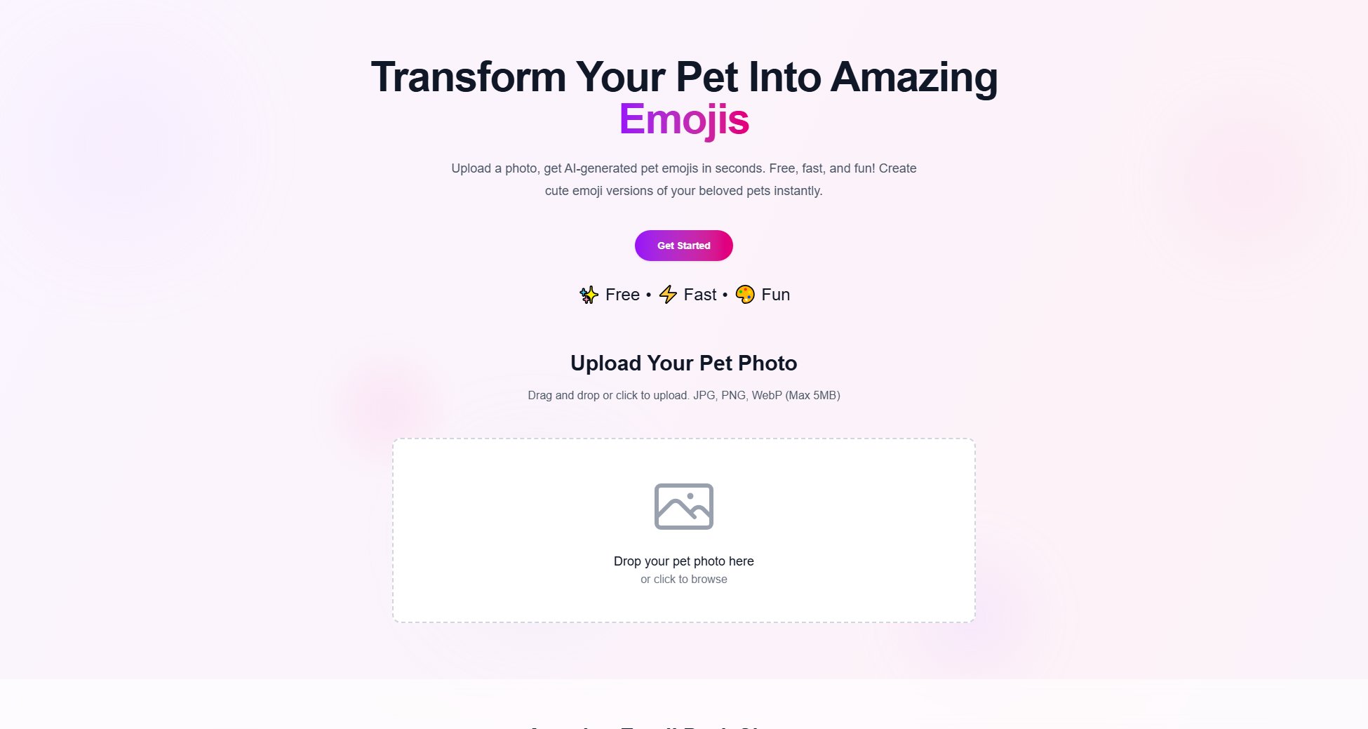 Pet Emoji Generator Screenshot
