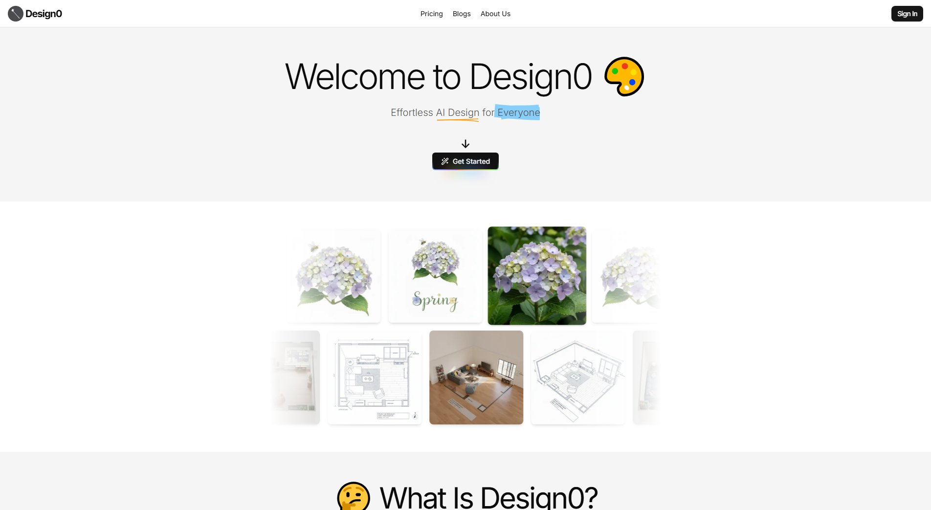 Design0 Design0 Interface & Screenshots
