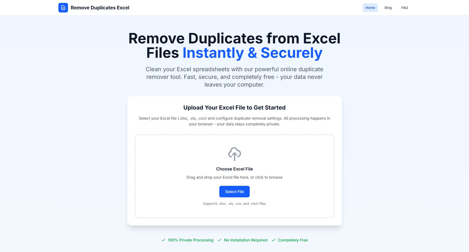 Remove Duplicates Excel Screenshot