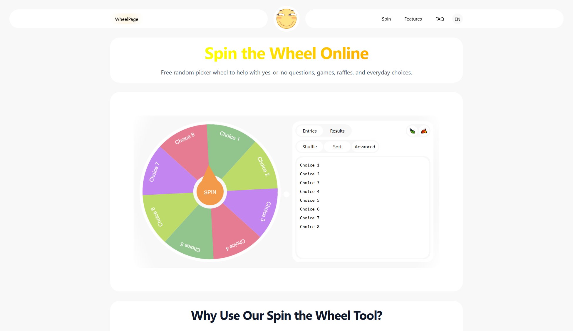 WheelPage WheelPage Interface & Screenshots WheelPage WheelPage Interface & Screenshots