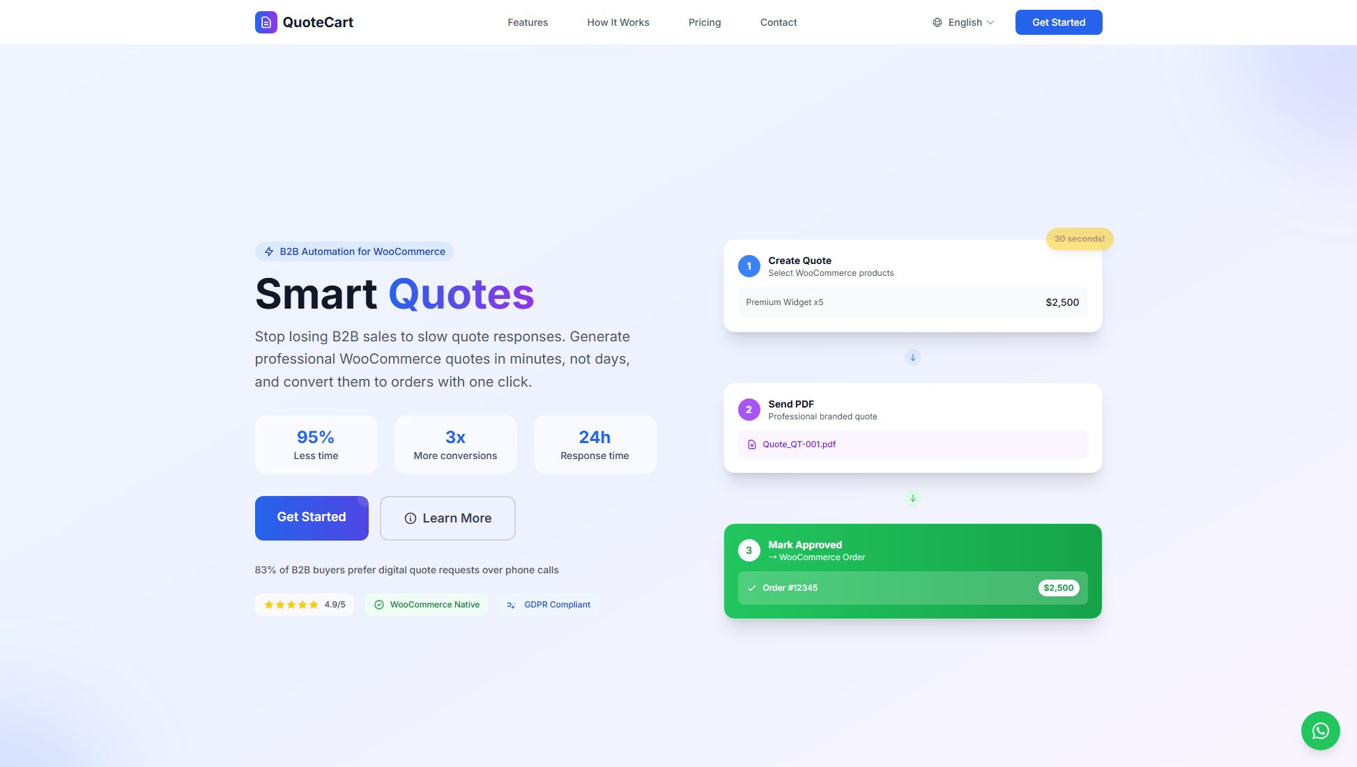 QuoteCart Screenshot QuoteCart Screenshot