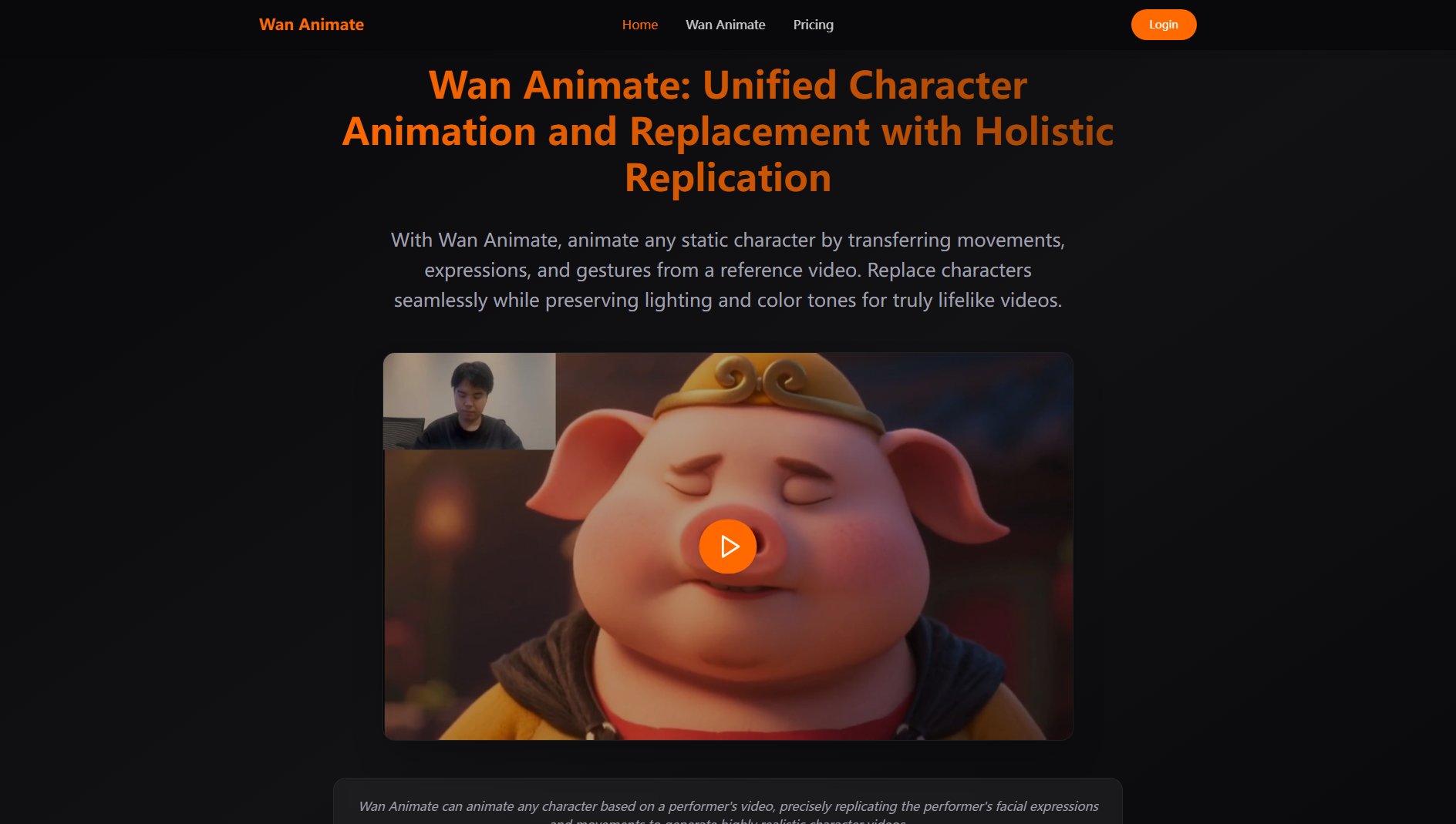 Wan Animate Screenshot