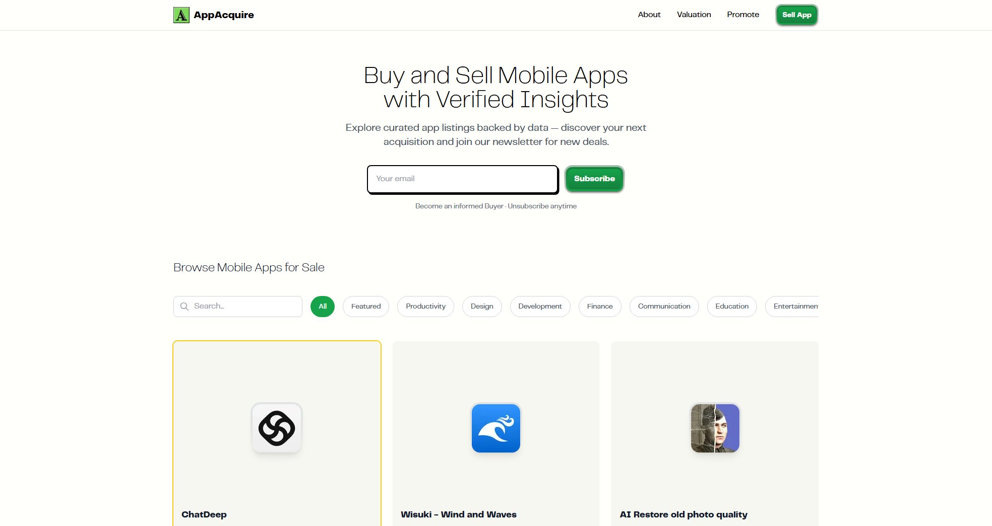 AppAcquire Screenshot