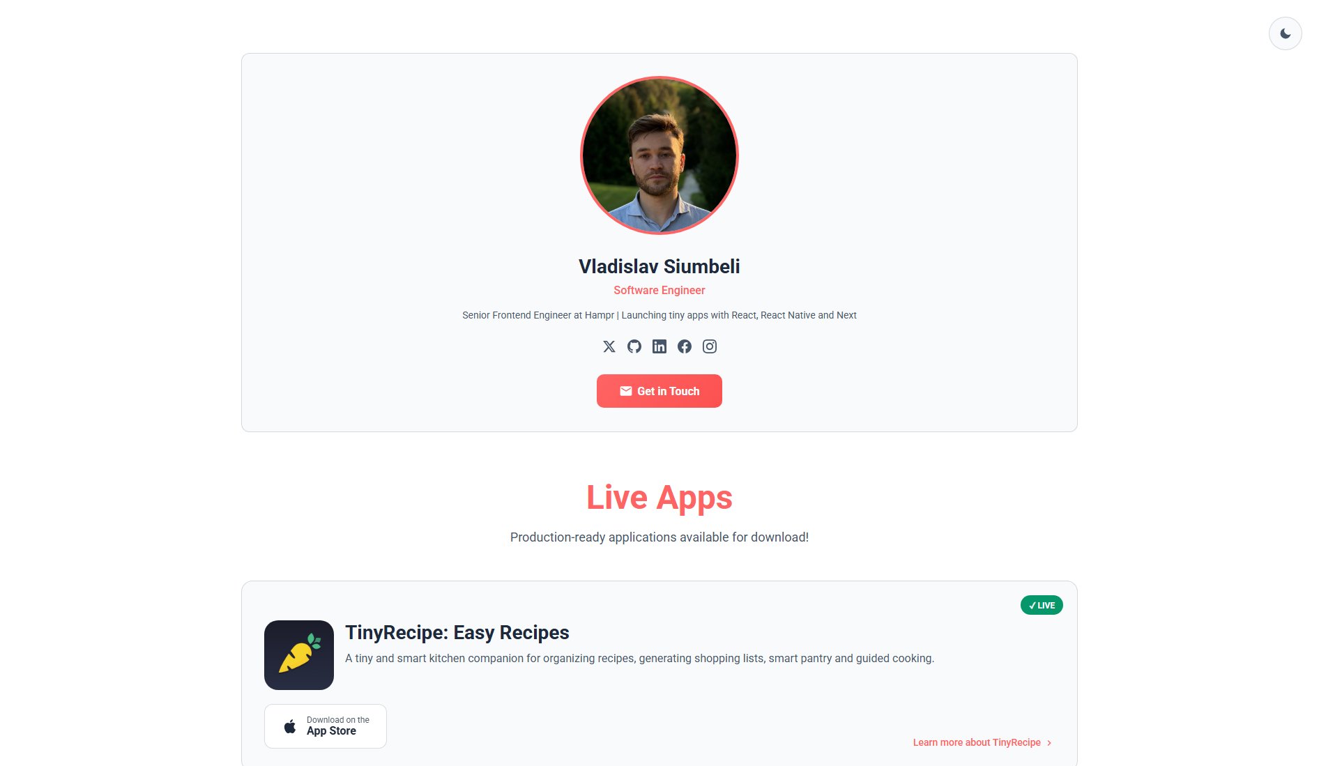 Vladislav | Launching Tiny Apps Screenshot Vladislav | Launching Tiny Apps Screenshot
