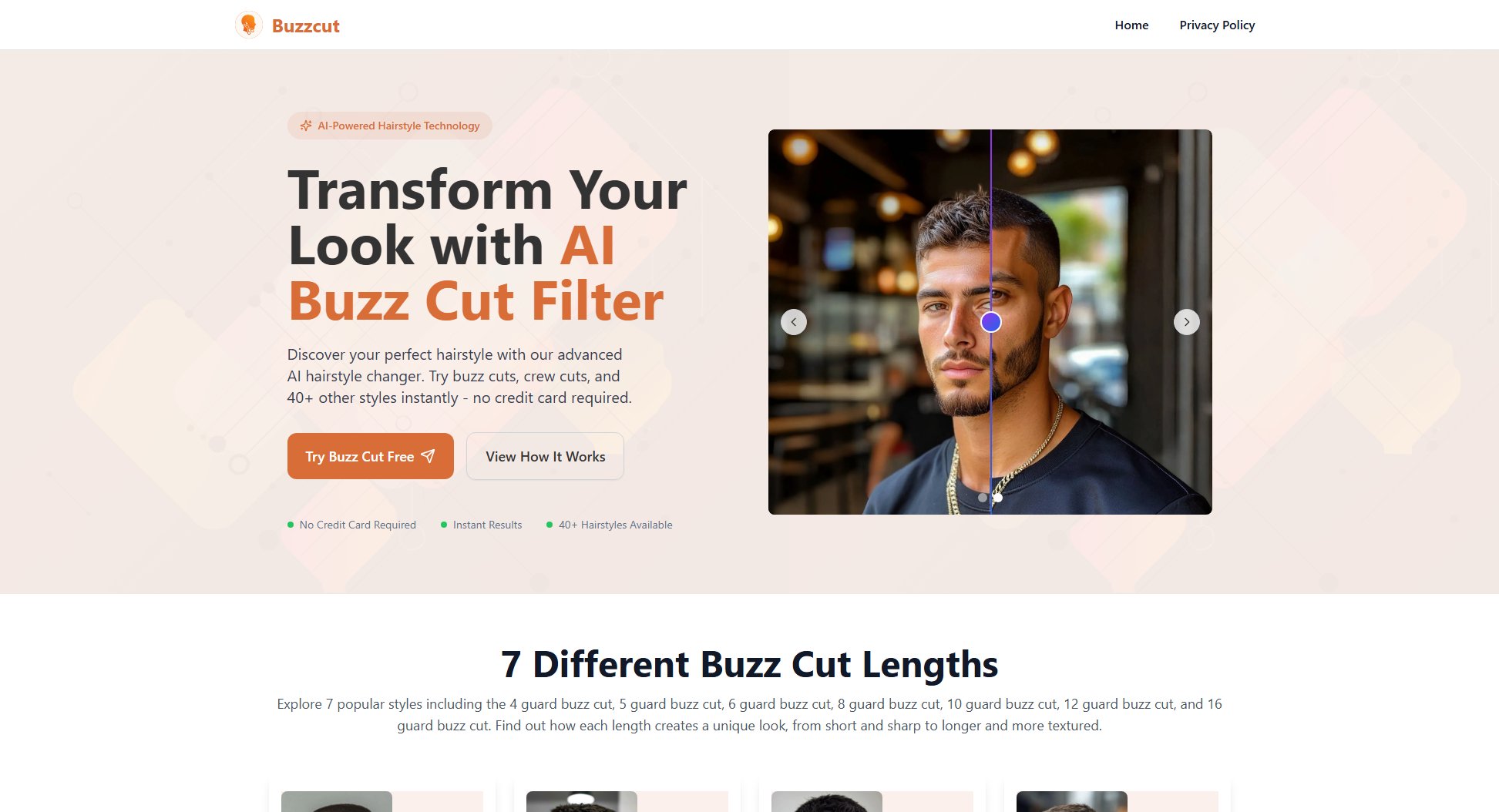 BuzzCut AI BuzzCut AI Interface & Screenshots