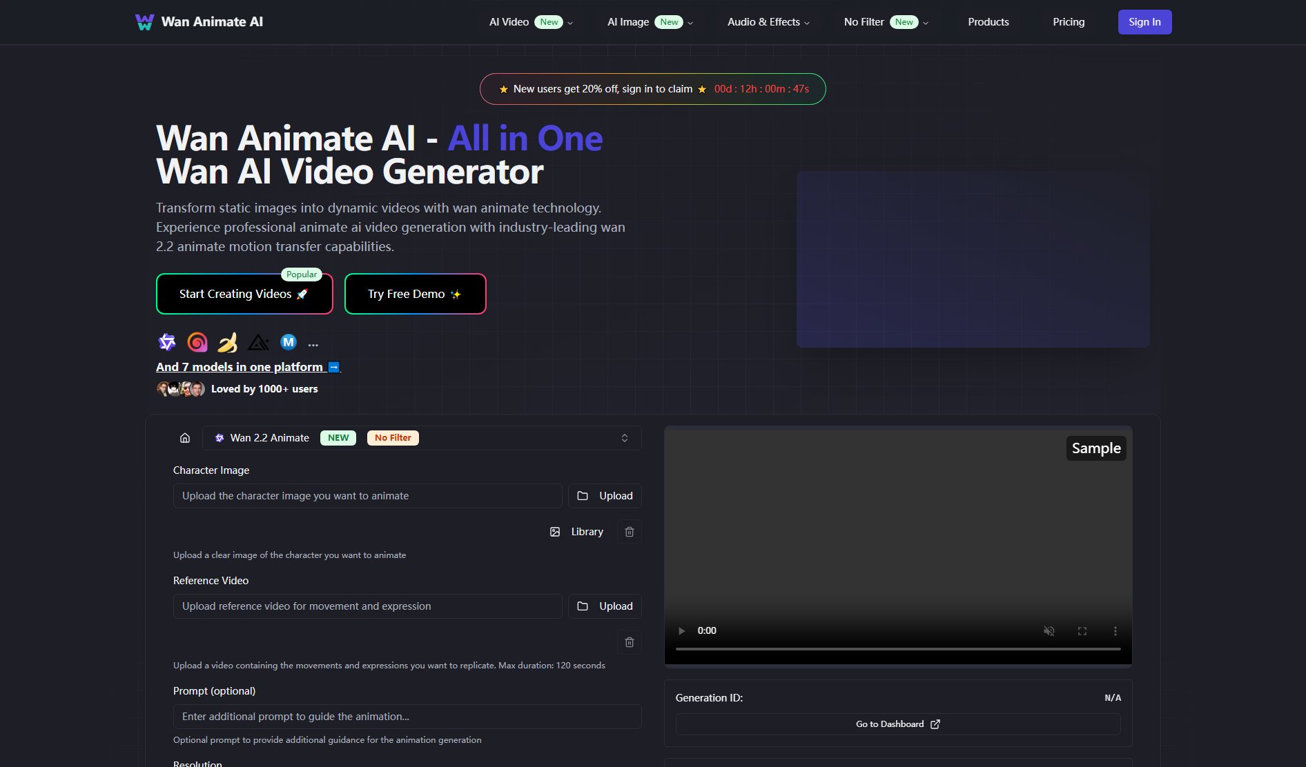 Wan Animate AI Screenshot