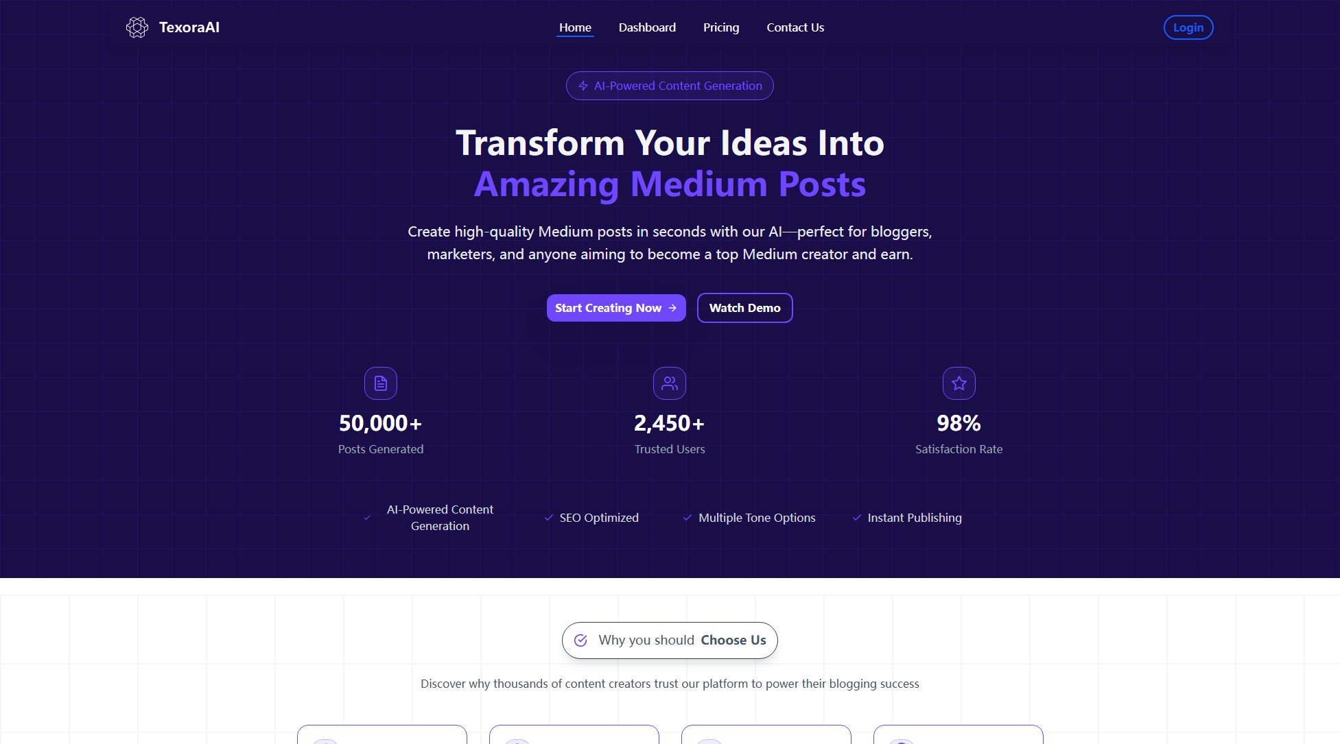 TexoraAI TexoraAI Interface & Screenshots