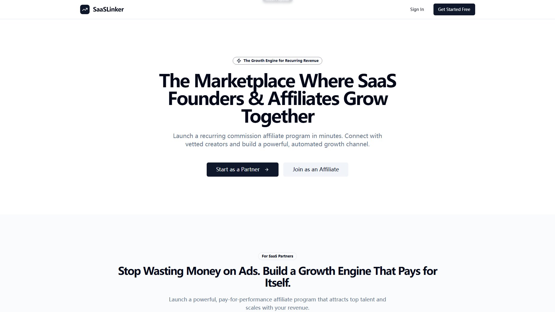 AffiliateSaaS Screenshot