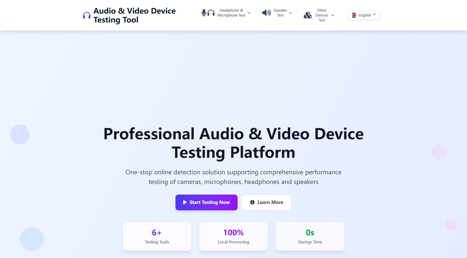AVTestr AVTestr Interface & Screenshots