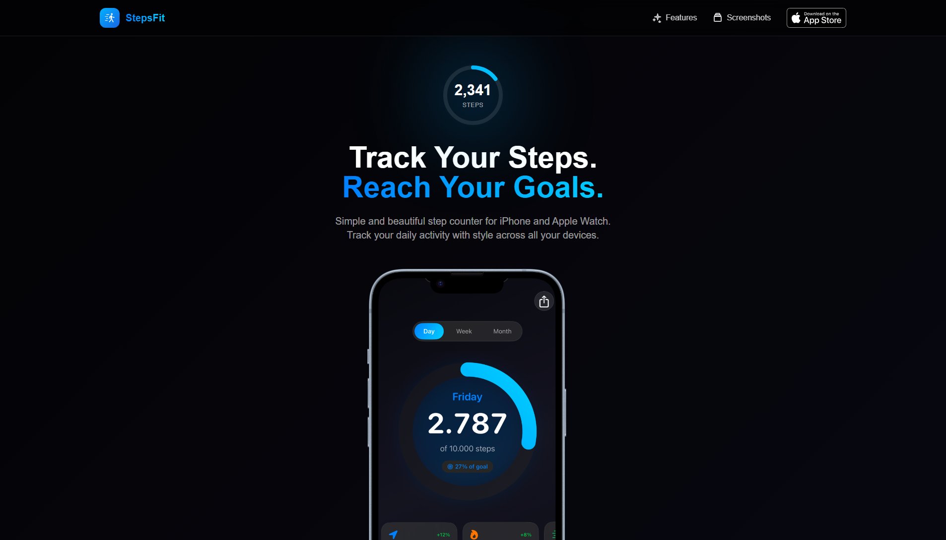 StepsFit StepsFit Interface & Screenshots