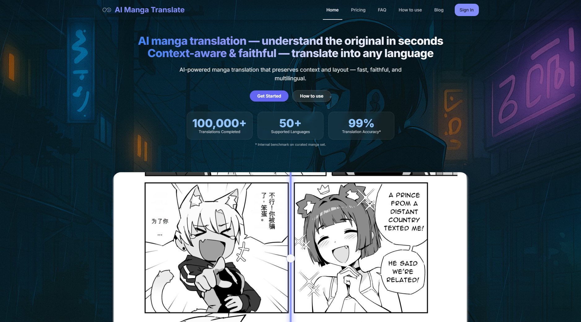 AI Manga Translate AI Manga Translate Interface & Screenshots