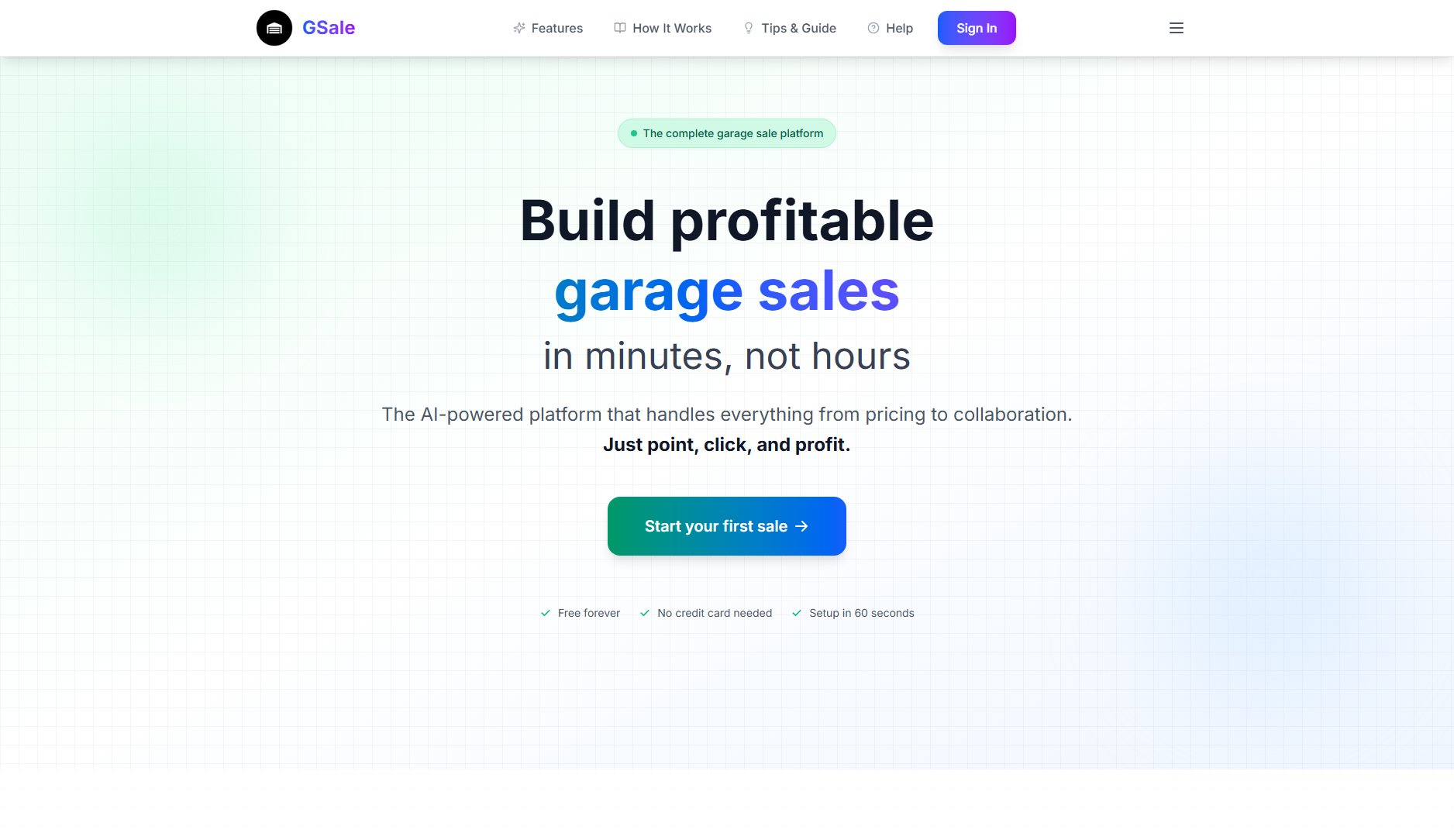 GSale GSale Interface & Screenshots