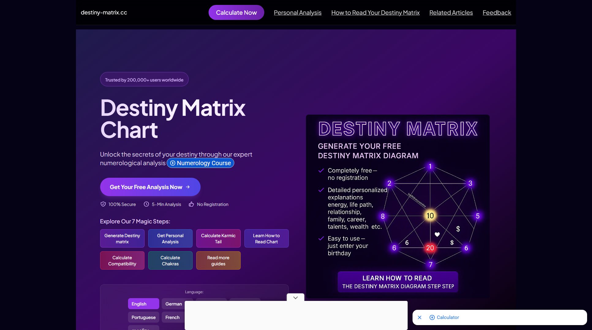 Destiny Matrix Chart Destiny Matrix Chart Interface & Screenshots