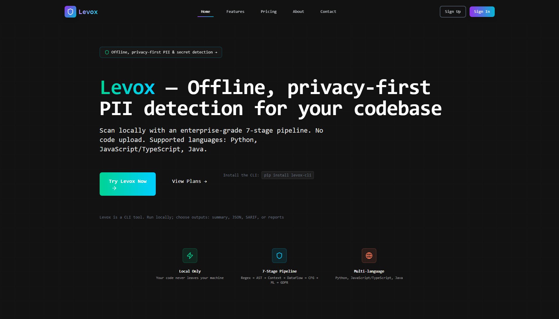 Levox Screenshot