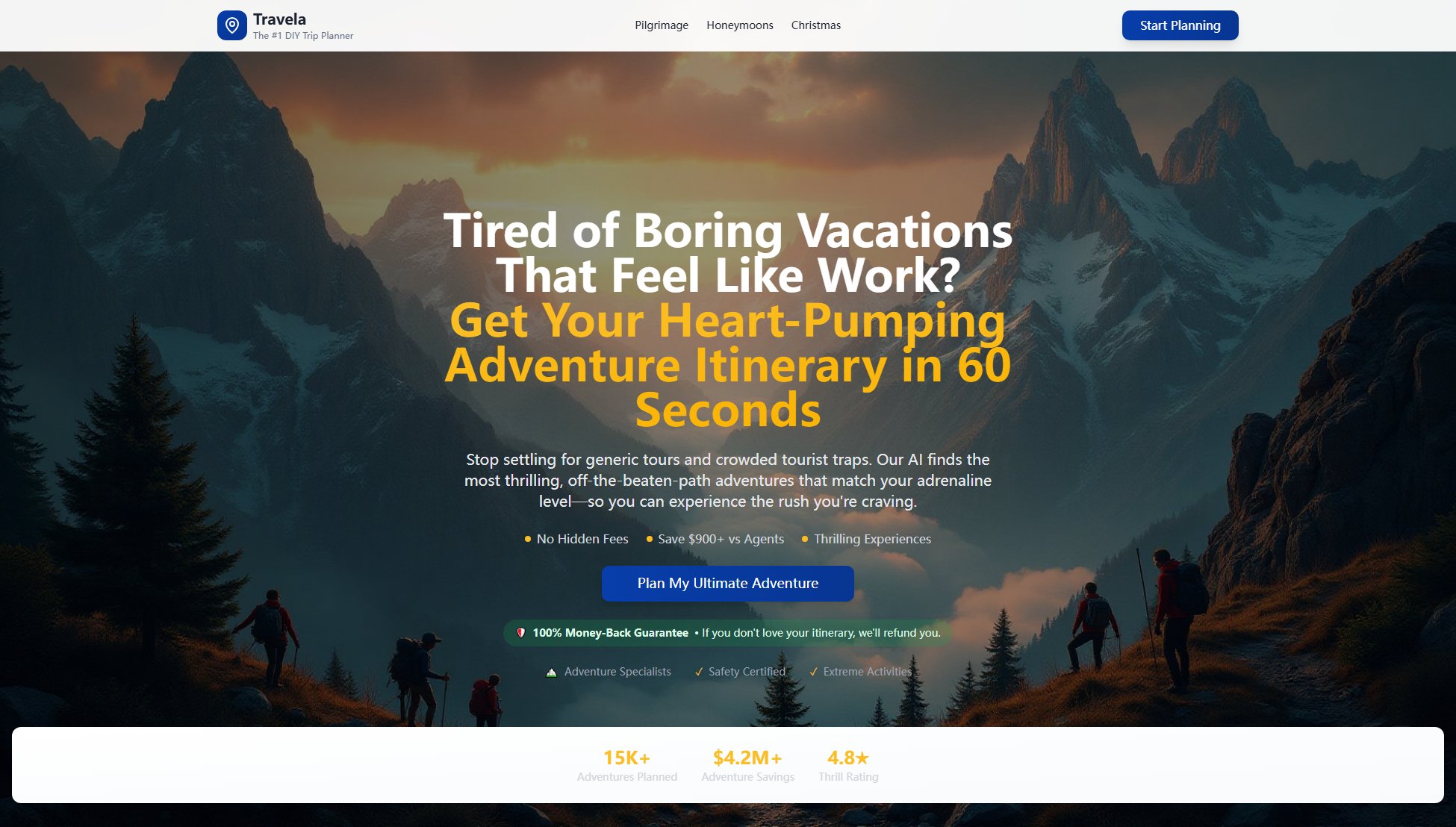 TravelAI TravelAI Interface & Screenshots
