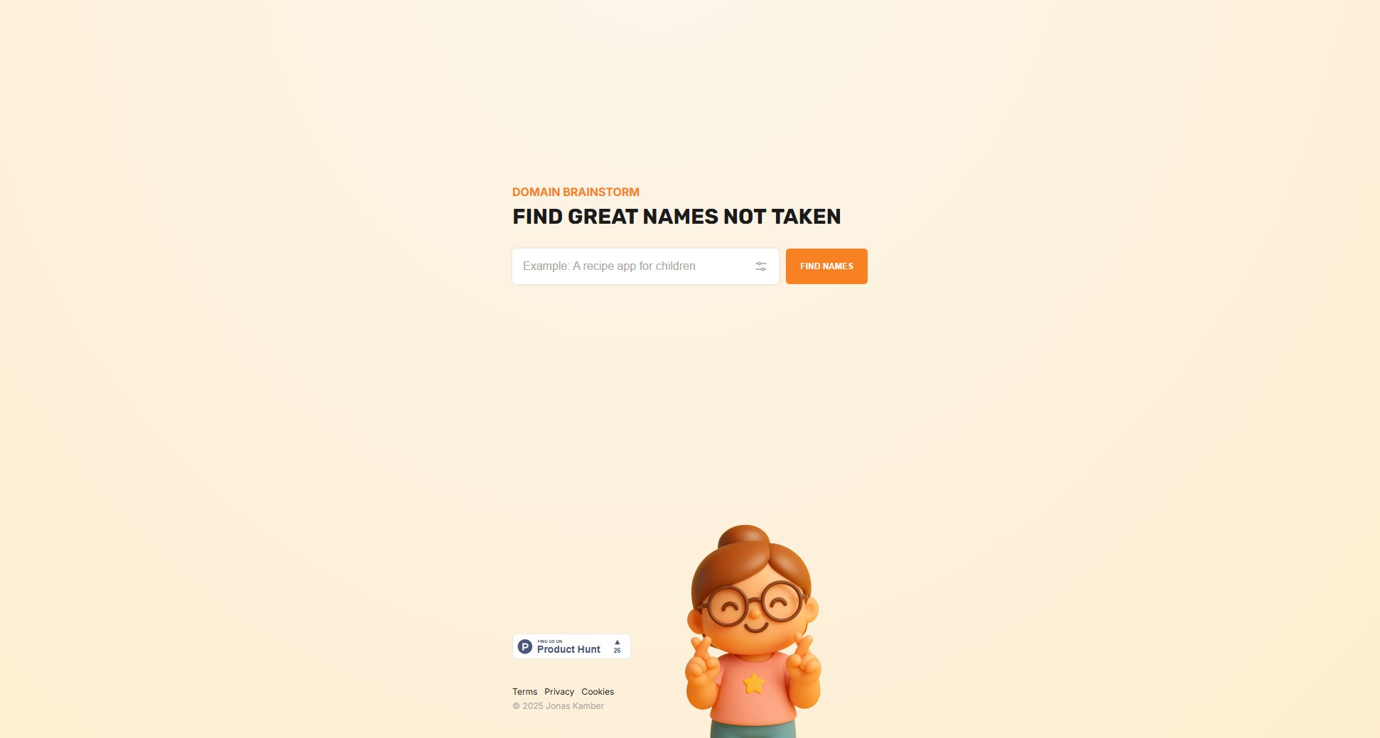 Domain Brainstorm Screenshot