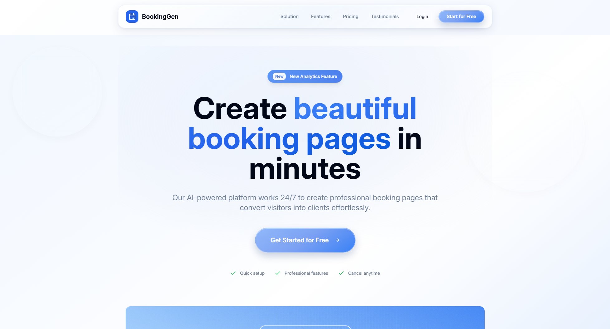 BookingGen Screenshot