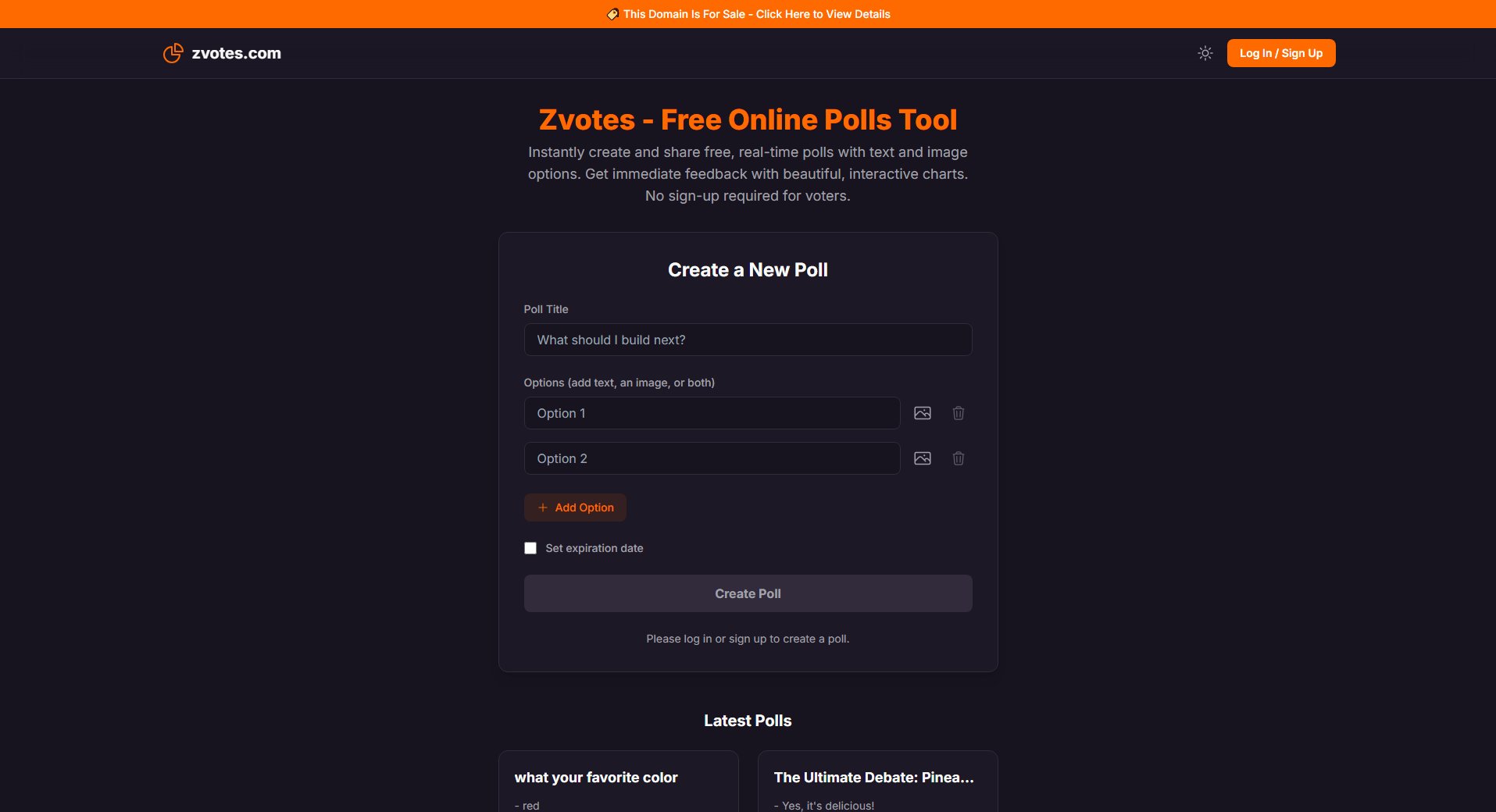 Zvotes Screenshot