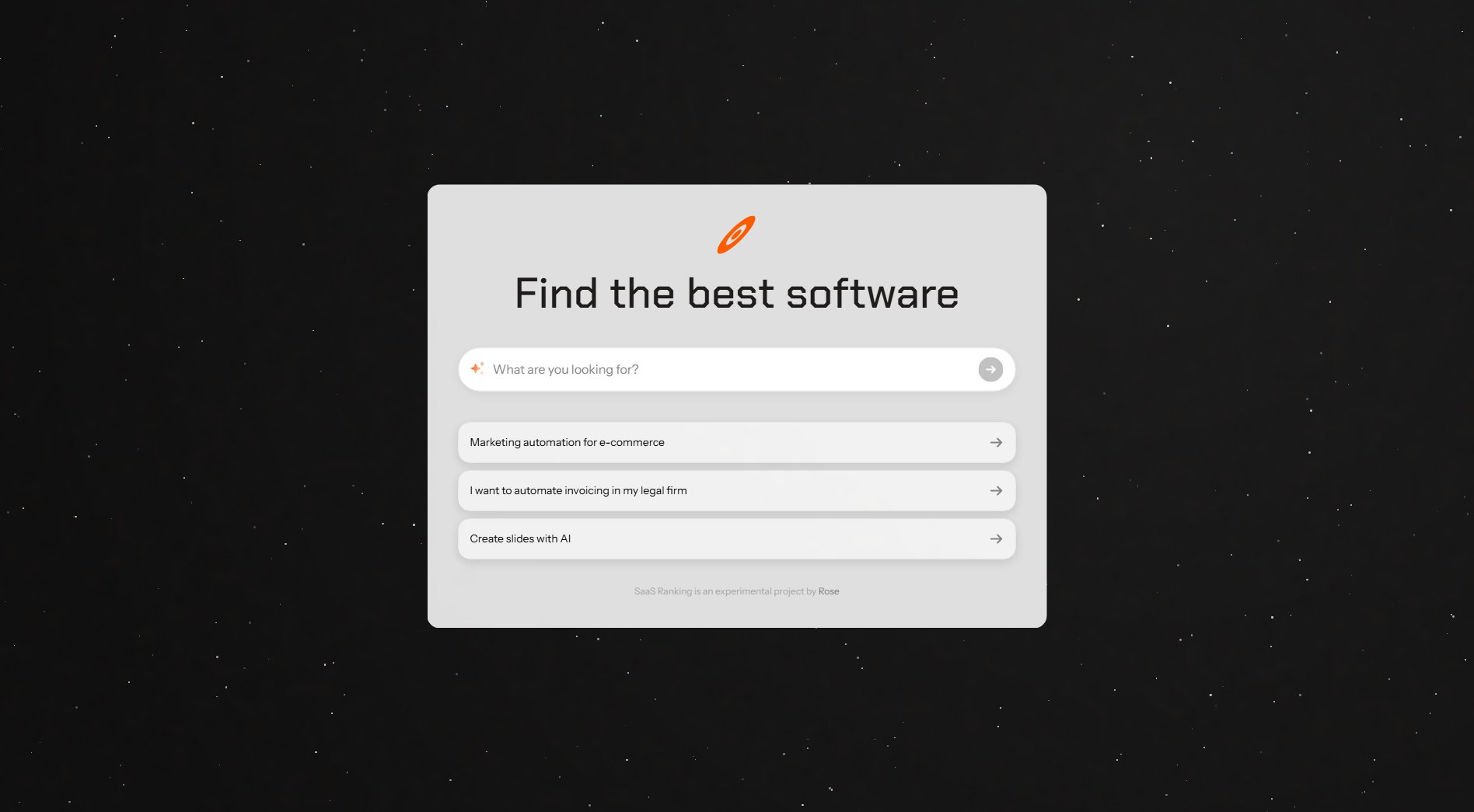 SaaS Ranking SaaS Ranking Interface & Screenshots