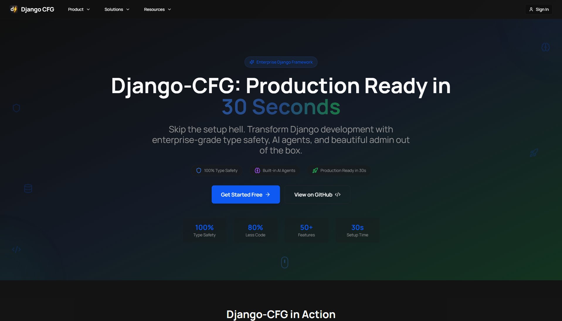 Django-CFG Django-CFG Interface & Screenshots Django-CFG Django-CFG Interface & Screenshots