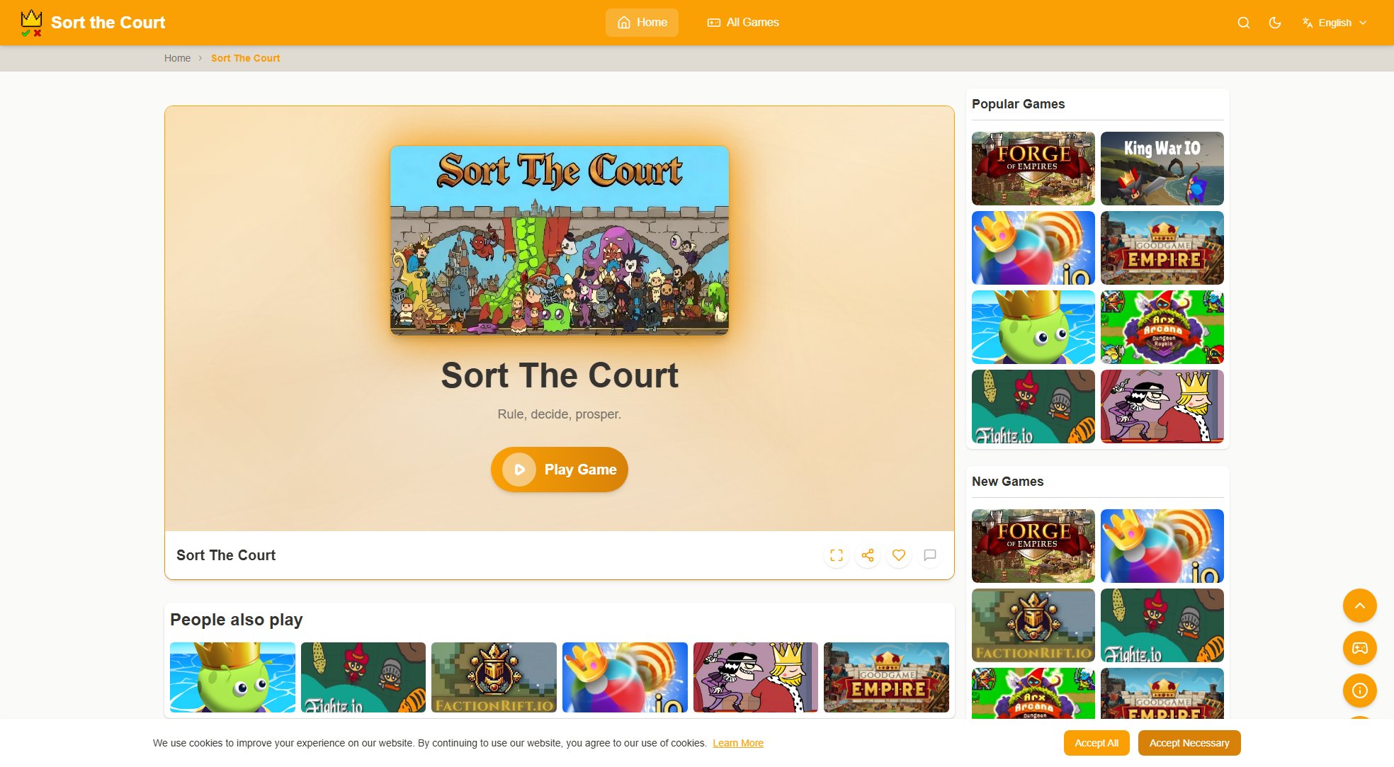Sort The Court Sort The Court Interface & Screenshots