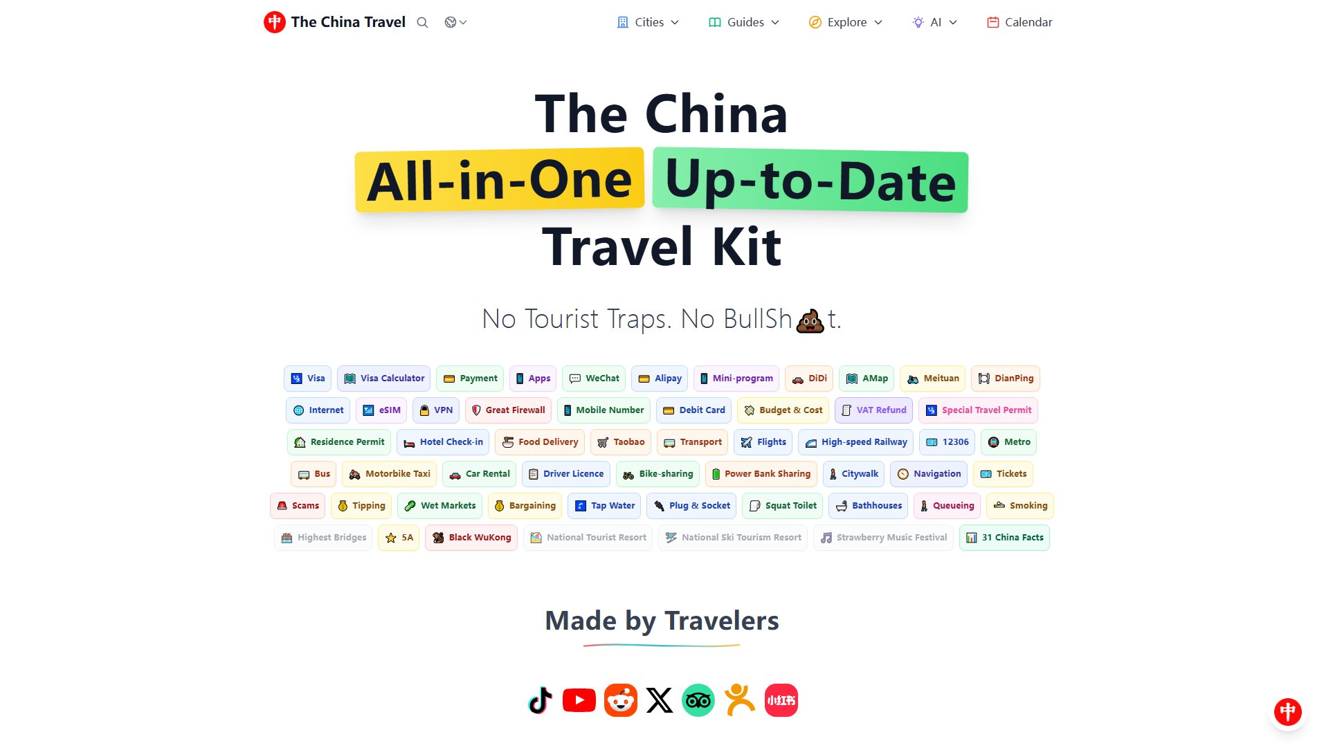 The China Travel The China Travel Interface & Screenshots
