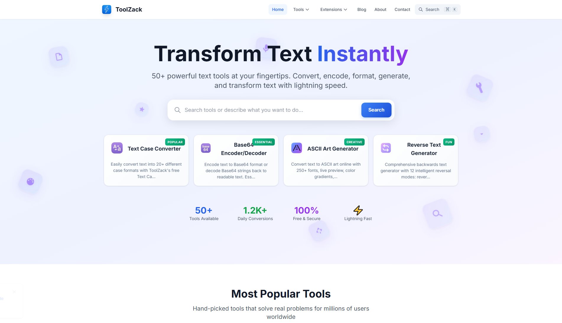 ToolZack ToolZack Interface & Screenshots