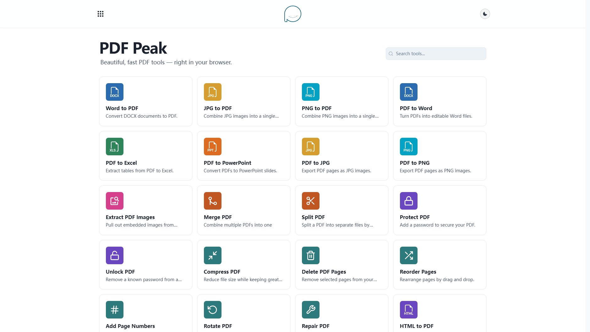 PDFPeak PDFPeak Interface & Screenshots